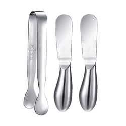 OGGI Silver Stainless Steel Charcuterie Set