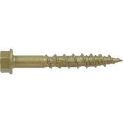 HILLMAN Power Pro 1/4 in. Ga. X 1-3/4 in. L Star Hex Washer Head Coarse Multi-Material Screws