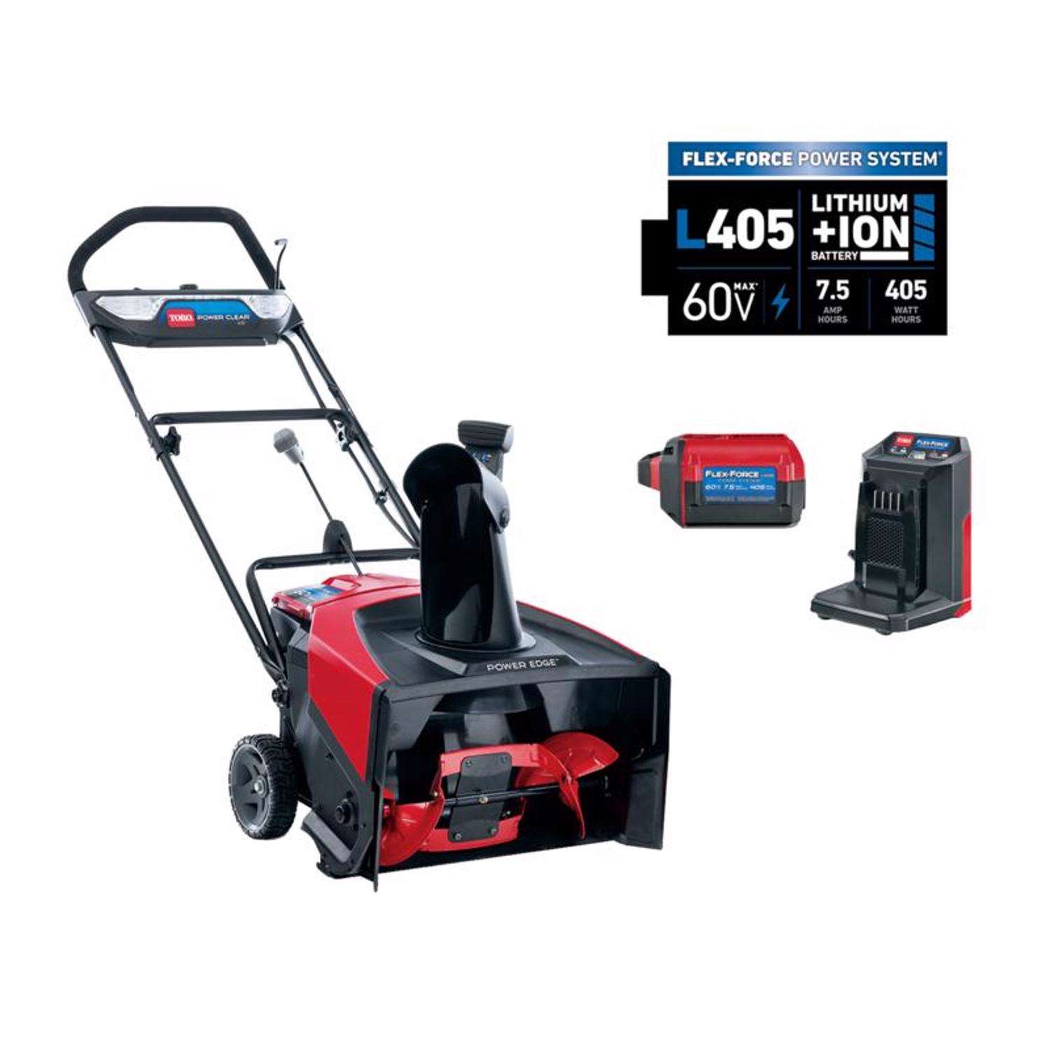 Toro Power Clear 21 in. Single stage 60 V Battery Snow Blower Kit