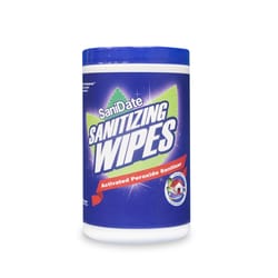 BioSafe SaniDate Non-Scented Scent Sanitizing Wipes 125 oz.