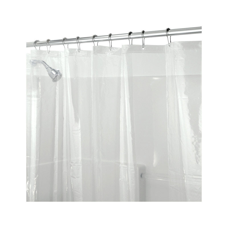 Photos - Shower Curtain iDesign 72 in. H X 72 in. W Clear Solid  Liner PEVA 12052