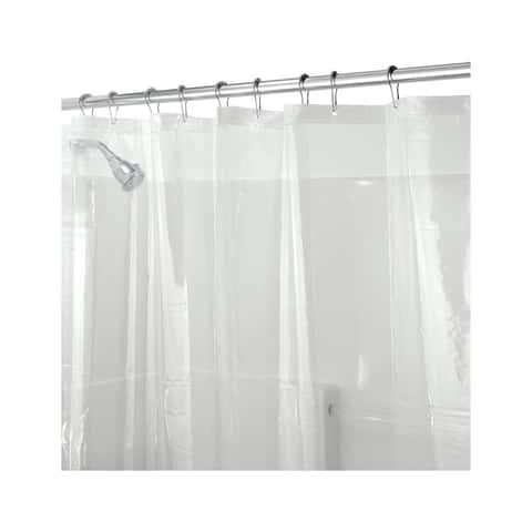 Zenna Home Waterproof PEVA Shower Curtain or Shower Liner with 9 Mesh  Storage Pockets, 70 x 72, Bathroom Organizer, Clear