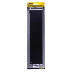 Brinks Commercial 15 in. L Matte Black Aluminum Push Plate