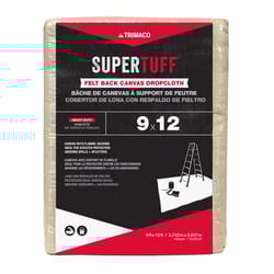 Trimaco SuperTuff 9 ft. W X 12 ft. L Canvas/Felt Drop Cloth 1 pk