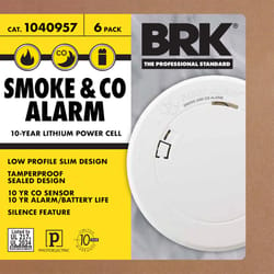 BRK Battery-Powered Electrochemical/Photoelectric Smoke and Carbon Monoxide Detector