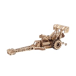 UGears Top Fuel Dragster Mechanical Model Kit Tan 321 pc