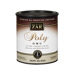 ZAR Ultra Max Semi-Gloss Clear Water-Based Polyurethane 1 qt