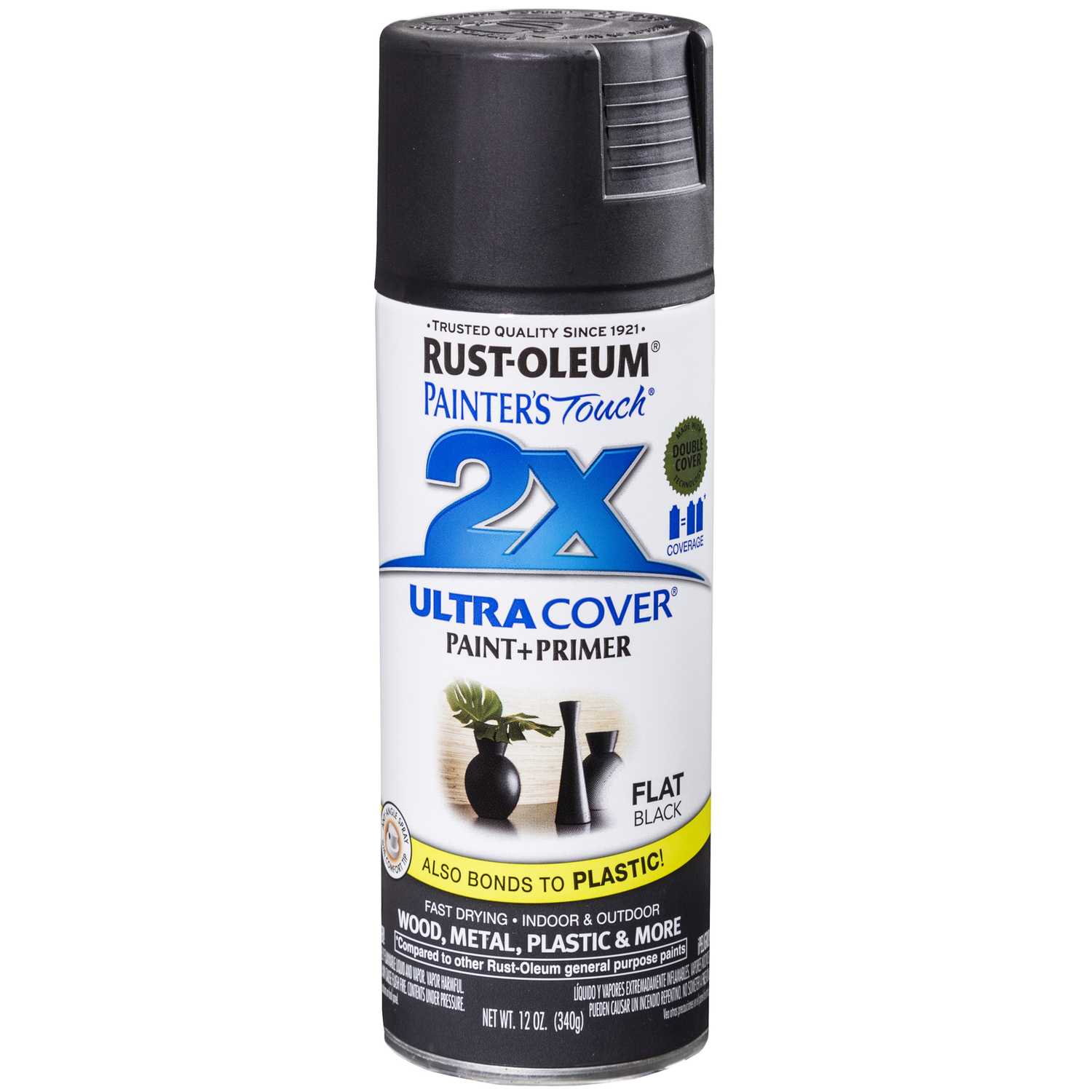 Hudson 12 oz. Aerosol Spray Paint Can for Aluminum Fence (Black