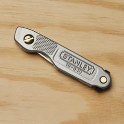 Stanley 4-1/4 in. Folding Pocket Knife Gray 1 pk