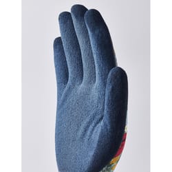 Hestra Job Women's Outdoor Floral Gardening Gloves Blue M 1 pair