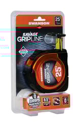 Swanson Savage Grip Line 25 ft. L X 1-1/16 in. W Gipline Tape Measure 1 pk