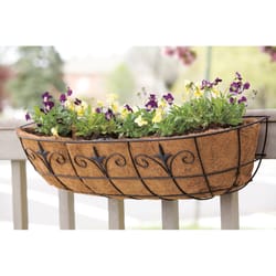 Living Accents Steel Window Planter Black