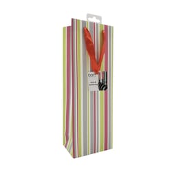 BarY3 12 lb. capacity Multicolored Paper Bottle Gift Bag