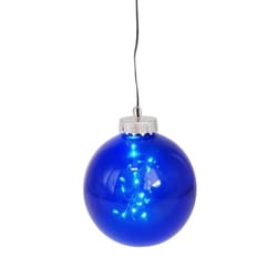 Celebrations LED Blue 5 in. Ornament Hanging Decor