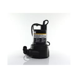 Wayne Non-Clogging 1/2 HP 2600 gph Thermoplastic Switchless Switch Bottom AC Utility Pump