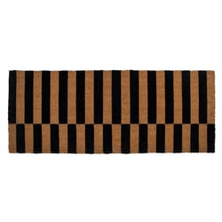 Entryways 60 in. W X 24 in. L Black/Brown Alternating Coir Door Mat