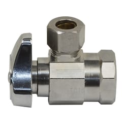 BrassCraft 1/2 in. 3/8 in. Chrome Plated Stop Valve