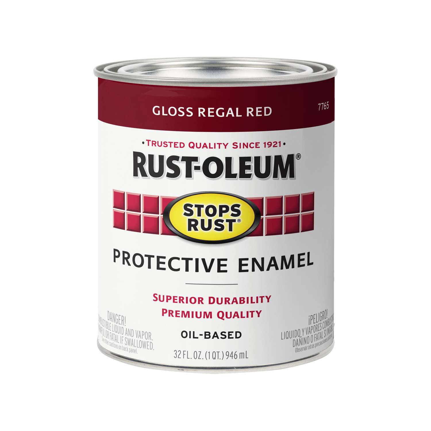 RustOleum Stops Rust Indoor and Outdoor Gloss Regal Red OilBased