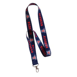 HILLMAN NCAA Polyester Multicolored Coined-Edge Split Lanyard