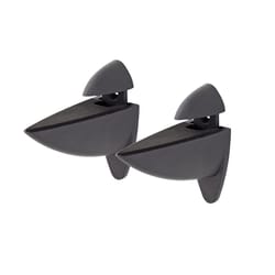 Dolle Ara 4.5 in. H X 1.8 in. W X 4.1 in. D Black Metal Shelf Clips