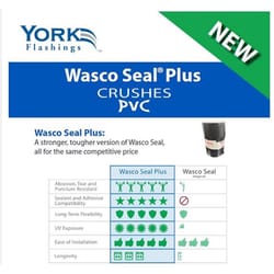 York Wasco Seal 12 in. W X 150 ft. L Polyethylene Flashing Black