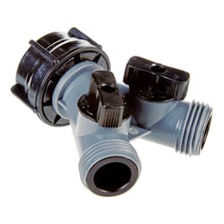 Ace Plastic Threaded Female/Male 2-Way Shut-off Valve