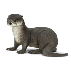 Safari Ltd. Incredible Creatures River Otter Toy Gray