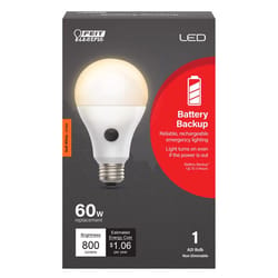 Feit A21 E26 (Medium) LED Bulb Soft White 60 Watt Equivalence 1 pk