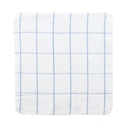 Monarch Brands Blue/White Cotton/Terry Checkerboard Dish Towel 12 pk