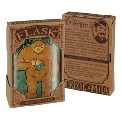 Trixie & Milo Big Foot 8 oz Multicolored Stainless Steel Flask