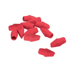 Office Depot Red Eraser Caps 12 pk