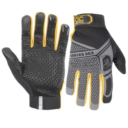 CLC FlexGrip 363 Utility Grip Work Gloves Black/Gray M 1 pair