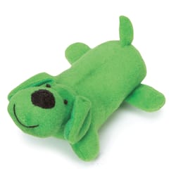 Zanies Green Plush Lil' Yelpers Squeaky Dog Toy Small