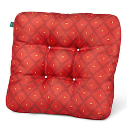 Duck Covers Red Polyester Seat Cushion 5 in. H X 19 in. W X 19 in. L