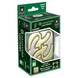 University Games Hanayama Square Puzzle Gold/Silver 4 pc
