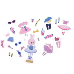 Stephen Joseph Magnetic Dress Up Doll Multicolored 42 pc