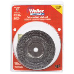 Weiler Vortec Pro 5 in. Crimped Wire Wheel Brush Carbon Steel 6000 rpm 1 pc
