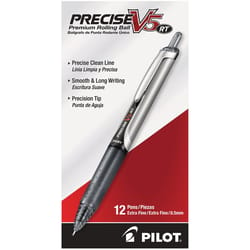 Pilot Precise Black Retractable Rollerball Pen 12 pk