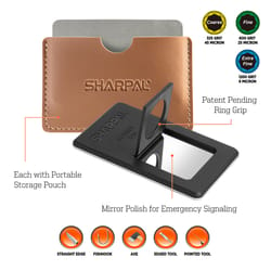 Sharpal 3.27 in. L Credit Card Sized Diamond Sharpening Stone Set 325/600/1200 Grit 3 pc