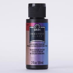 FolkArt Dragonfly Glaze Red-Violet-Blue Hobby Paint 2 oz