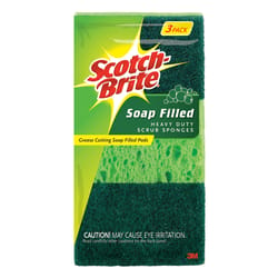 Scotch-Brite Heavy Duty Scouring Pad For Multi-Purpose 3 in. L 3 pk