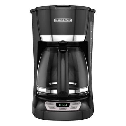 Black + Decker 12 Cup Programmable Coffeemaker White, Coffee, Tea &  Espresso, Furniture & Appliances