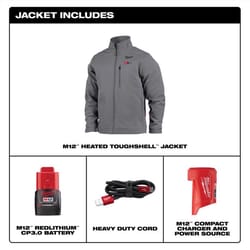 Milwaukee Tool M12 S Long Sleeve Men's Full-Zip Heated Jacket Kit Gray