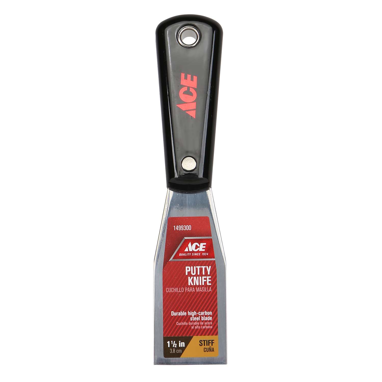 Ace 11/2 in. W HighCarbon Steel Stiff Putty Knife Ace Hardware