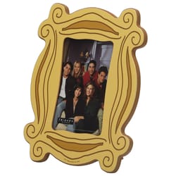 Open Road Brands Warner Bros. Friends Yellow Peephole Photo Frame Polyresin 1 pc