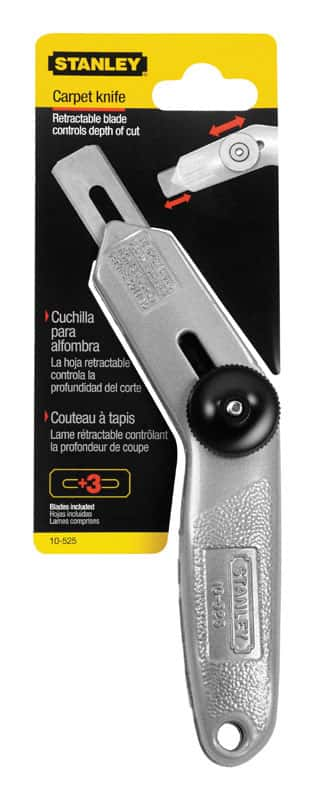 Stanley 6-1/2 in. Retractable Carpet Knife Black/Gray 1 pk - Ace