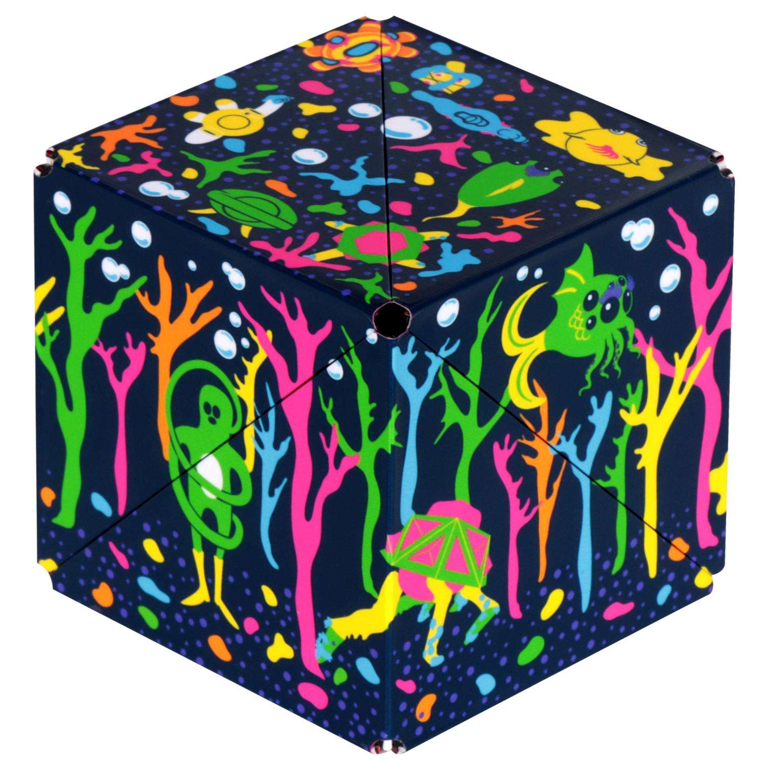 Shashibo Meow Wolf Glowquarium Magnetic Puzzle Cube