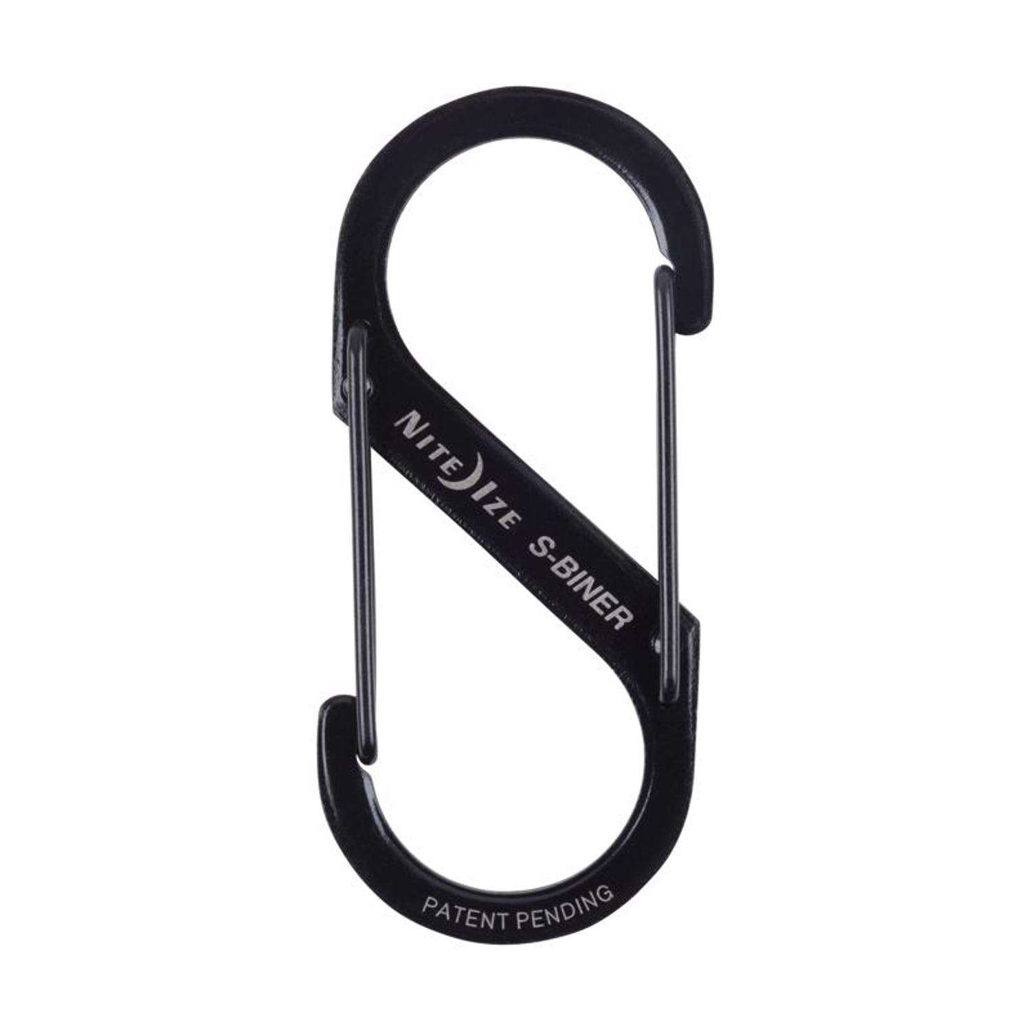 Nite Ize S-Biner Stainless Steel Black Dual Carabiner Mfr
