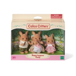 Calico Critters Hopper Kargaroo Family Dolls Plastic/Polyester 4 pc