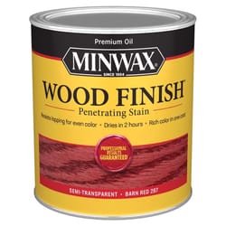 Minwax Wood Finish Semi-Transparent Barn Red Oil-Based Penetrating Wood Stain 1 qt